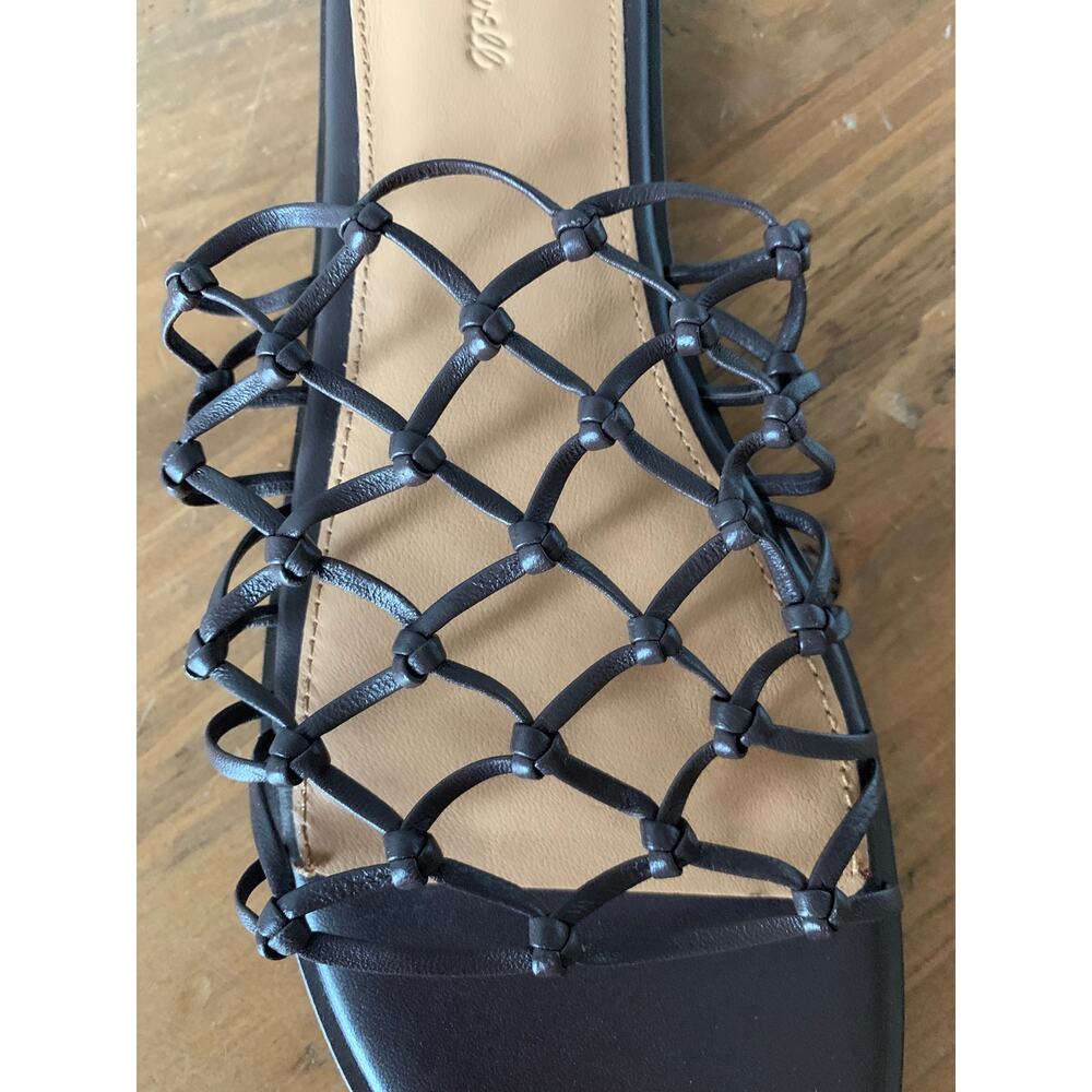 Madewell Danika Sandals Women’s Sandals Knotted Sz 8.5 Summer Chocolate Raisin - Picture 7 of 11